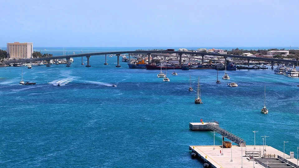 Nassau harbor—a major Bahamas cruise gateway affected when national alcohol rules tighten on election hours