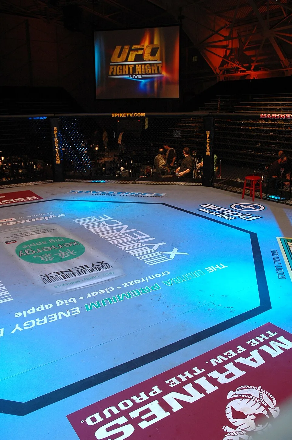UFC octagon cage setup—editorial context for McGregor comeback reporting