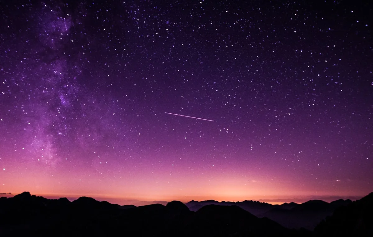 Night sky with stars, evocative of astrology and stargazing
