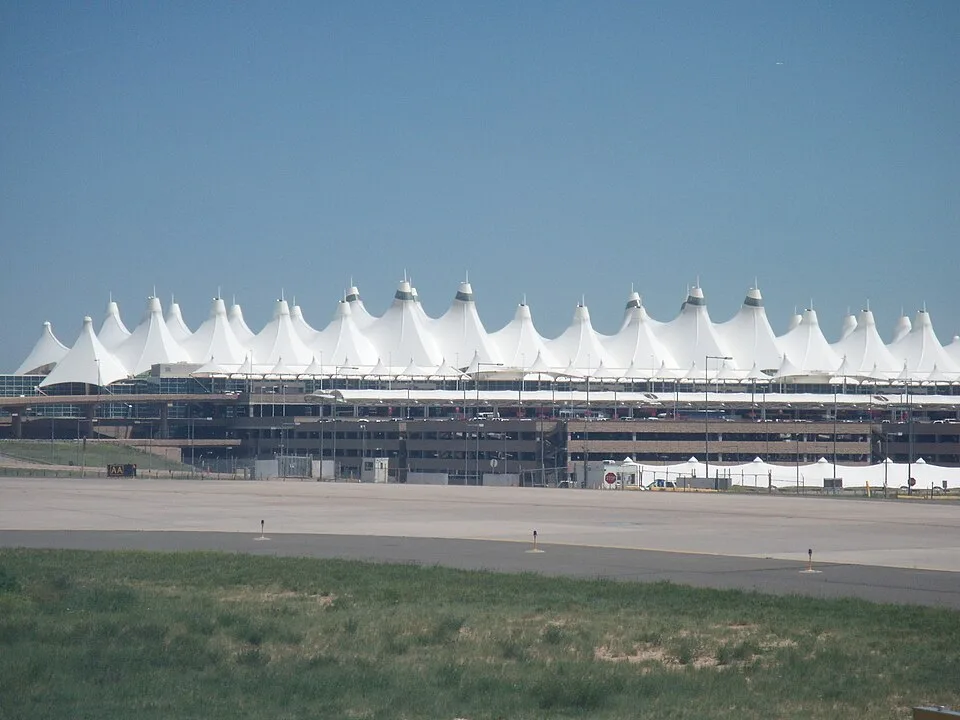 Terminal and ramp complex at Denver International Airport—context for the May 2026 runway emergency
