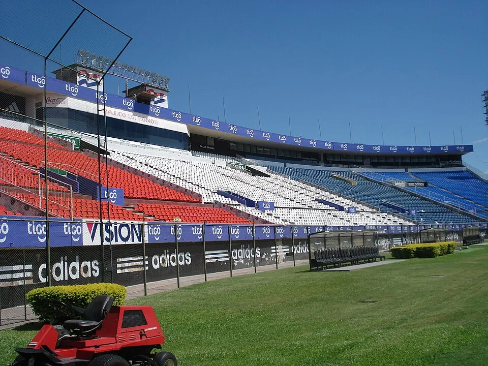 Estadio Defensores del Chaco in Asunción, Paraguay—a major Paraguayan football stadium; not Recoleta FC’s home ground