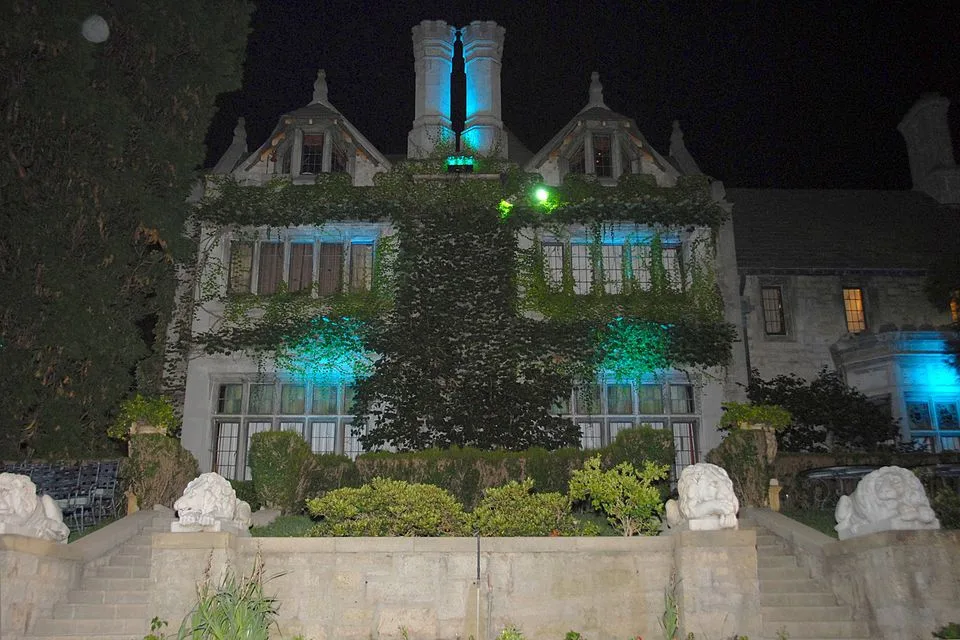 Playboy Mansion exterior (2007 file photo)—editorial context only; not tied to specific alleged events