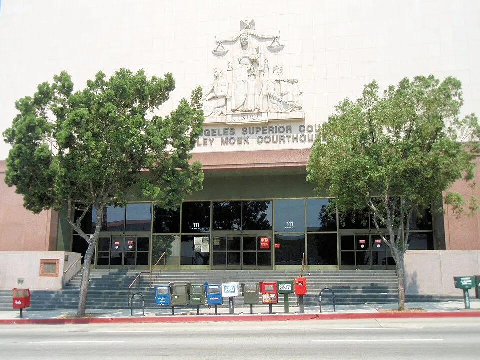 Stanley Mosk Courthouse, home to departments of the Los Angeles County Superior Court