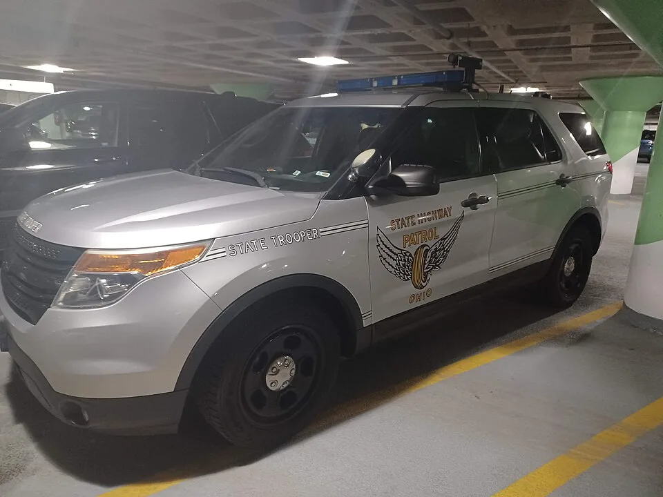 Ohio State Highway Patrol marked vehicle—editorial context for statewide patrol operations